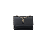 YSL Bag Sunset Medium Black Smooth Leather Bag premium replica - image 1