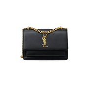YSL Bag Sunset Medium Black Gold Bag premium replica - image 1