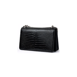 YSL Bag Sunset Medium Black Croc-Embossed Bag premium replica - image 3