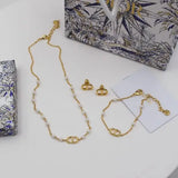 Dior Cd Beaded Bracelet Gold Jewelry premium replica - image 5
