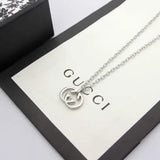 Gucci Interlocking G Logo Necklace Silver Jewelry premium replica - image 4