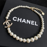 Chanel Cc Logo Choker Necklace Gold Tone Jewelry premium replica - image 4