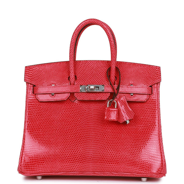 Hermès Birkin 25 Rose Extreme Lizard Bag