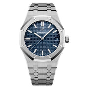 Audemars Piguet Royal Oak Selfwinding Stainless Steel White Dial Watch – Blue premium replica - image 1