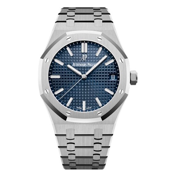 Audemars Piguet Royal Oak Selfwinding Stainless Steel White Dial Watch – Blue