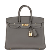Hermès Birkin 25 Gris Meyer Togo Bag premium replica - image 1