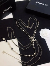 Chanel Long Cc Multi-Strand Lariat Necklace Jewelry premium replica - image 4