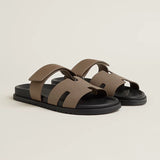 Hermès Slipper Chypre Light Brown Goatskin Slides premium replica - image 3