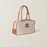 Miu Miu Beau Canvas Leather Beige Wallet – Grey premium replica - image 2