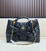Chanel Bow Black Lambskin Bag premium replica - image 2