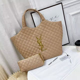 YSL Bag Icare Maxi Quilted Suede Beige Bag premium replica - image 4