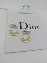 Dior Pearls Earrings Gold Jewelry premium replica - image 4