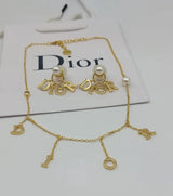 Dior Layered Charm Necklace Gold Jewelry premium replica - image 4