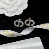 Dior Crystal Stud Earring Silver Jewelry premium replica - image 4