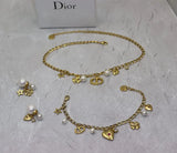 Dior Cd Star Pearl Layered Necklace Gold Jewelry premium replica - image 4