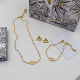 Dior Cd Beaded Bracelet Gold Jewelry premium replica - image 4