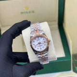 Rolex Datejust Diamond Bezel Rose Gold Watch premium replica - image 2