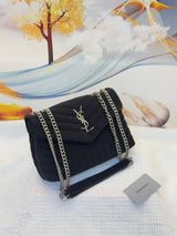 YSL Bag Loulou Black Silver Bag premium replica - image 4