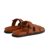 Hermès Hermès Slipper Chypre Golden Brown Slides premium replica - image 2