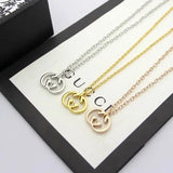 Gucci Interlocking G Logo Necklace Silver Jewelry premium replica - image 5