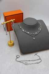 Hermès Chaine D Ancre Farandole Multi Strand Set Silver Crystals Jewelry premium replica - image 2