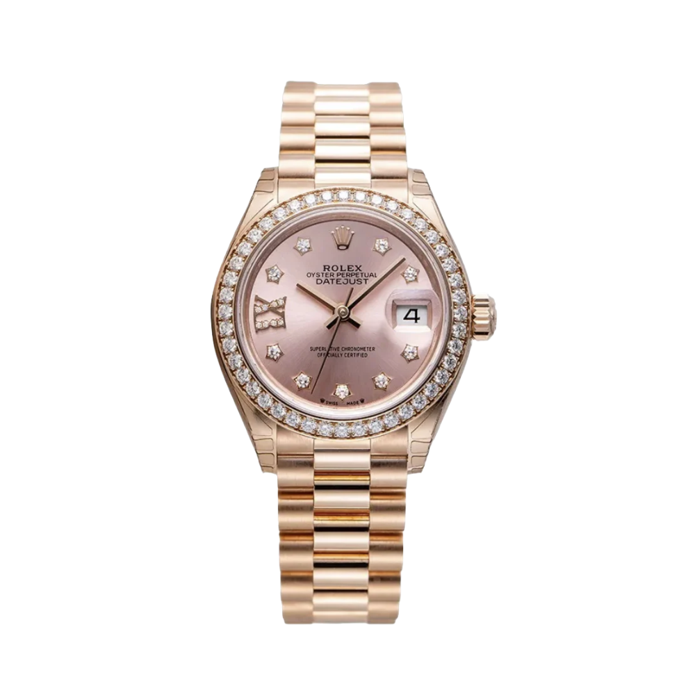 Rolex Datejust Rose Gold Diamond Watch premium replica - image 1