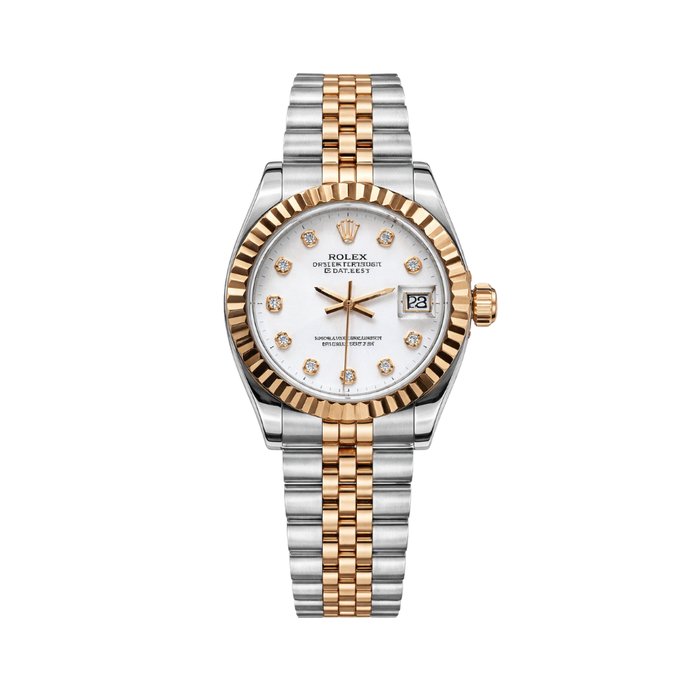 Rolex Datejust Diamond Bezel Rose Gold Watch premium replica - image 1
