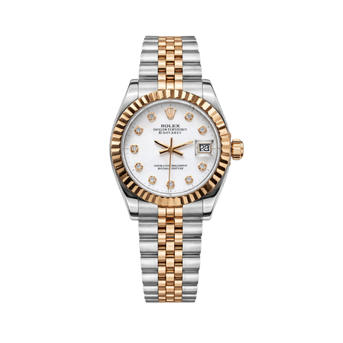 Rolex Datejust Diamond Bezel Rose Gold Watch premium replica - image 1