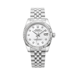 Rolex Datejust White Diamond Dial Watch premium replica - image 1