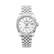 Rolex Datejust White Diamond Dial Watch premium replica - image 1