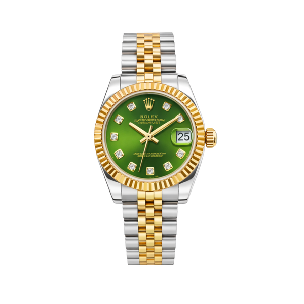 Rolex Datejust Olive Green Dial Watch