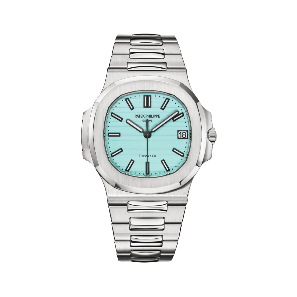 Patek Philippe Nautilus Blue Dial Silver Tone Watch premium replica - image 1