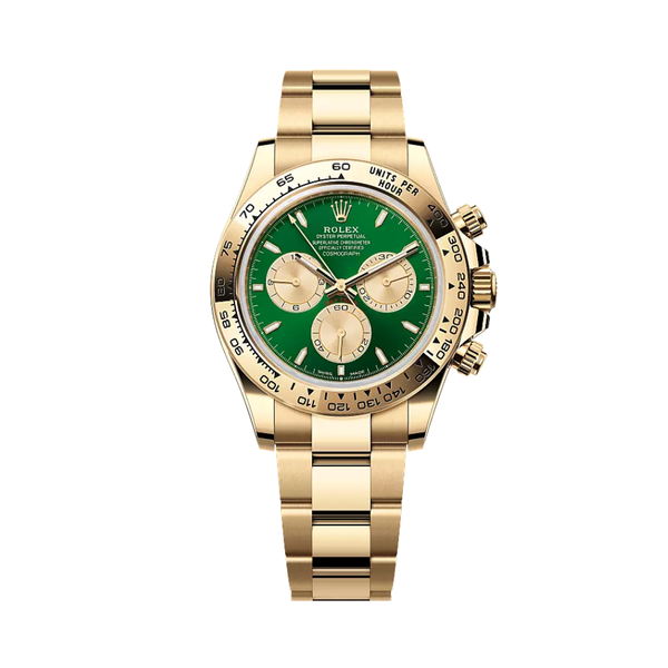 Rolex Yellow Gold Green Dial Watch