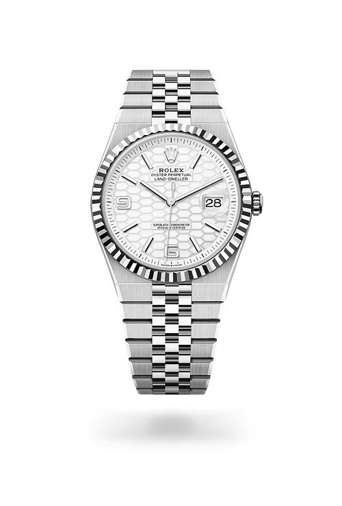 Rolex Land-Dweller Watch – White Gold, White premium replica - image 2