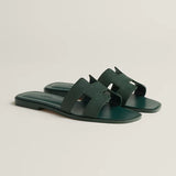 Hermès Slipper Oran Green Calfskin Accessory premium replica - image 3