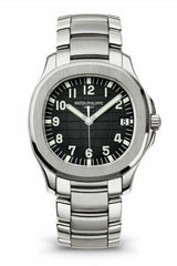 Patek Philippe Aquanaut Black Dial Silver Tone Watch premium replica - image 2