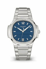 Patek Philippe Nautilus Blue Dial Silver Watch premium replica - image 2