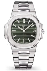 Patek Philippe Nautilus New Olive Green Dial Watch premium replica - image 2