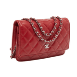 Chanel On Chain Crossbody Wallet – Red premium replica - image 2
