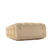 Dior Platinum-Tone Metallic Cannage Bag premium replica - image 3
