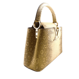 Louis Vuitton Capucines Gold-Colored Snakeskin Cap premium replica - image 3