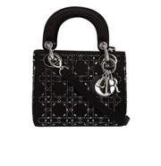 Dior In Black Strass Cannage Satin. Bag premium replica - image 1