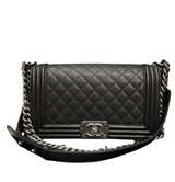 Chanel Boy In Black Caviar Leather Bag premium replica - image 1