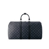Louis Vuitton Keepall Bandoulière 50 Travel Monogram Eclipse Canvas Black-Leather Trim Bag premium replica - image 3