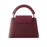 Louis Vuitton Capucines East-West Mini Crinkled Grenat Red Leather Gold-Toned Hardware premium replica - image 2