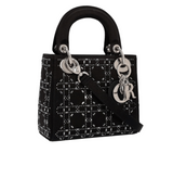 Dior In Black Strass Cannage Satin. Bag premium replica - image 2