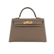 Hermès Kelly Mini Ii Sellier Etoupe Epsom Leather Gold Hardware Bag premium replica - image 1