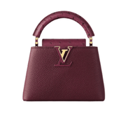Louis Vuitton Capucines East-West Mini Crinkled Grenat Red Leather Gold-Toned Hardware premium replica - image 1