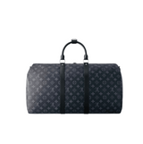Louis Vuitton Keepall Bandoulière 50 Travel Monogram Eclipse Canvas Black-Leather Trim Bag premium replica - image 2