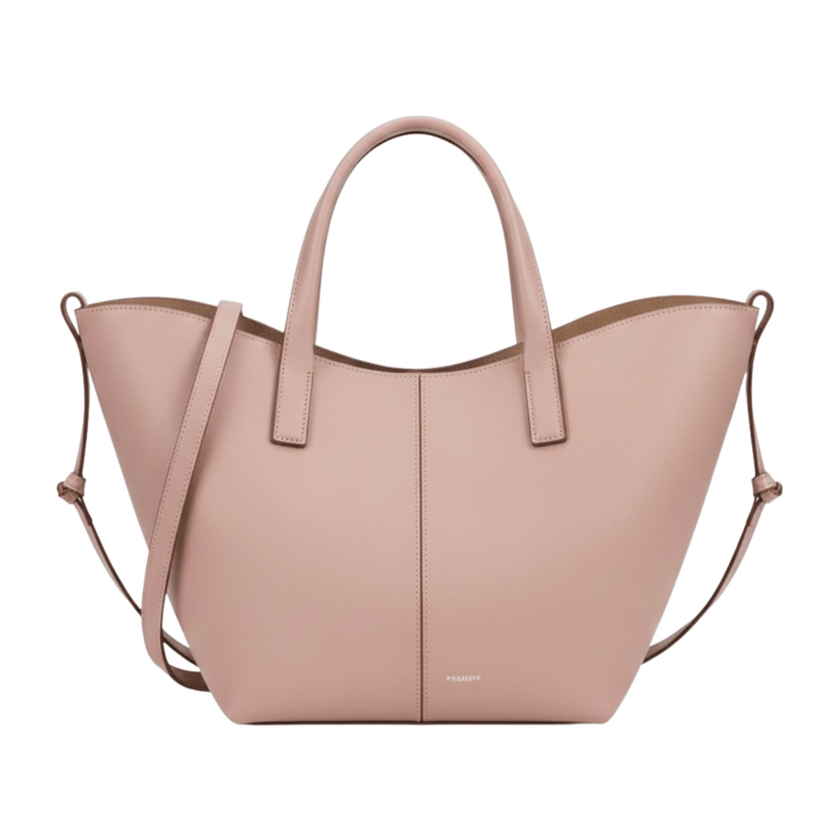 Polène Bag Cyme Mini Textured Pink Leather Bag premium replica - image 1